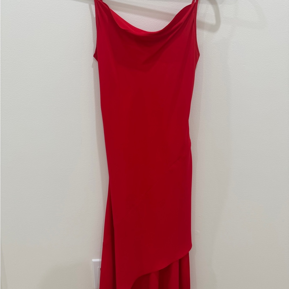 Amanda Uprichard Elegant Red Draped Dress